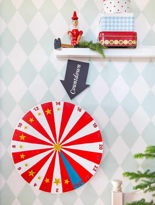 DIY Adventsuhr - Countdown bis Weihnachten