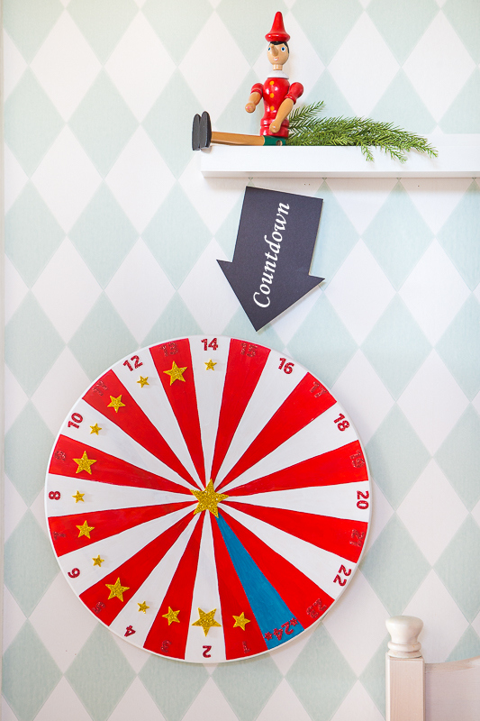 DIY Adventsuhr - Countdown bis Weihnachten