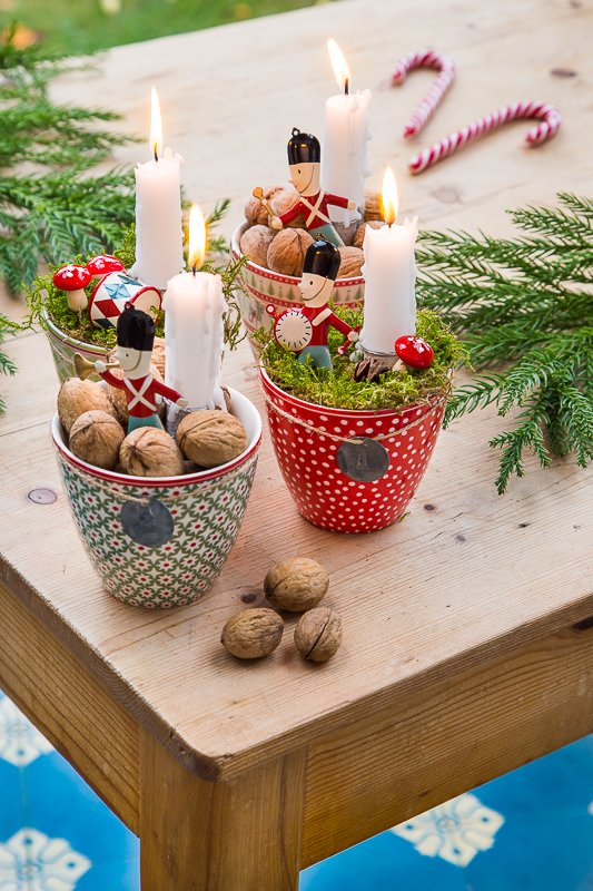 Last Minute Adventskranz als Dekoration und Geschenkidee