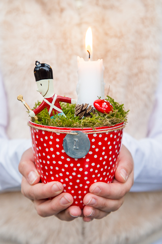 Last Minute Adventskranz als Dekoration und Geschenkidee
