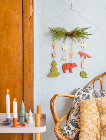 DIY - ein Winterwald als Wanddekoration
