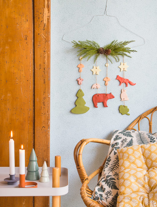 DIY - ein Winterwald als Wanddekoration