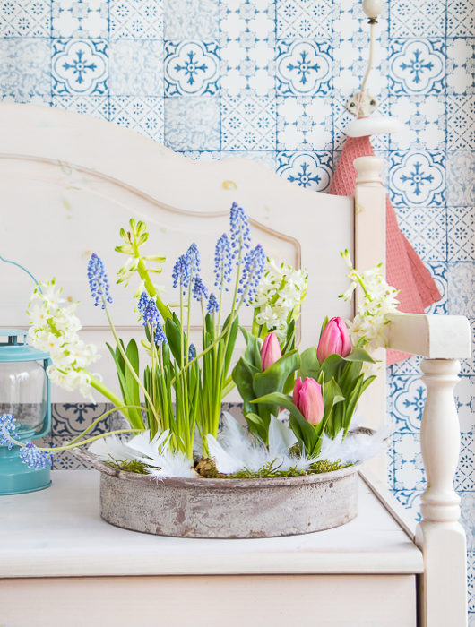 Einfach wunderbare Frühlingsdeko aus Frühblühern