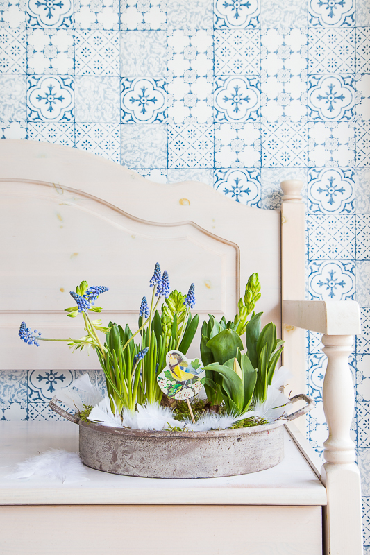 Einfach wunderbare Frühlingsdeko aus Frühblühern