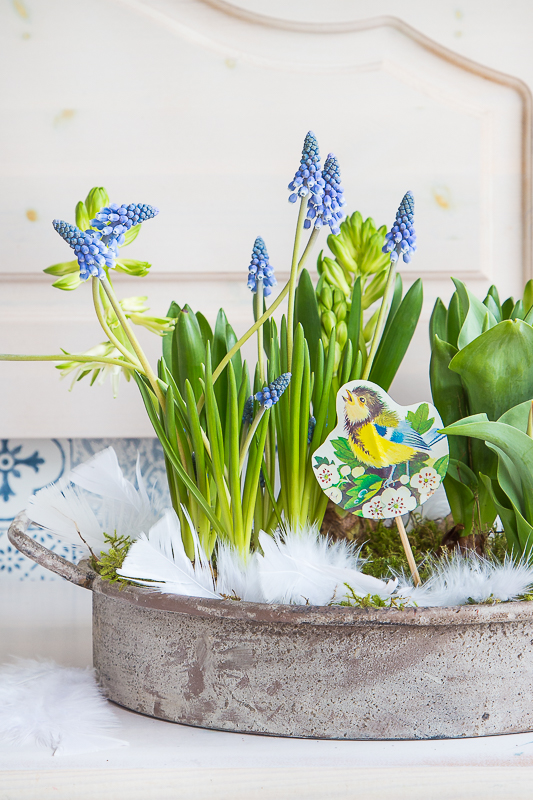 Einfach wunderbare Frühlingsdeko aus Frühblühern