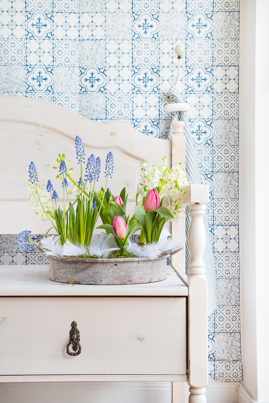 Einfach wunderbare Frühlingsdeko aus Frühblühern