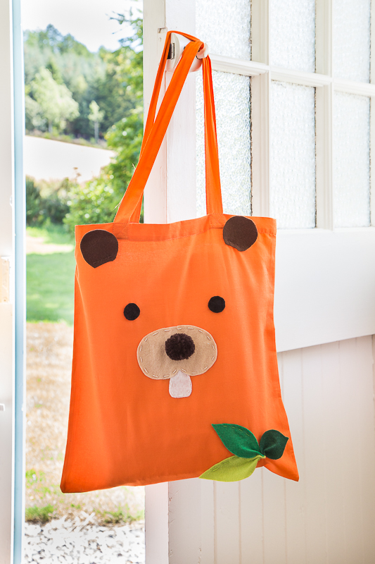 Stoffbeutel tierisch verschönern