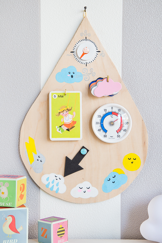 Spielzeug für Kids selber machen - eine Wetterstation