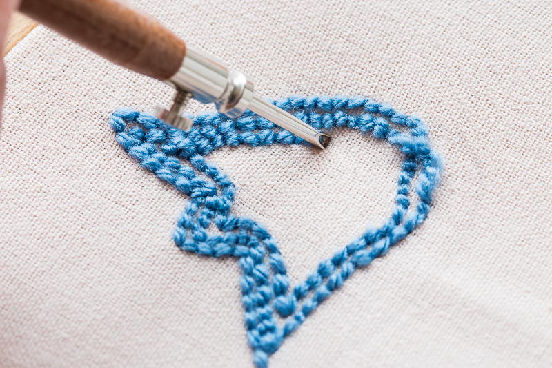 Punch Needle für Anfänger - Servietten für den Ostertisch