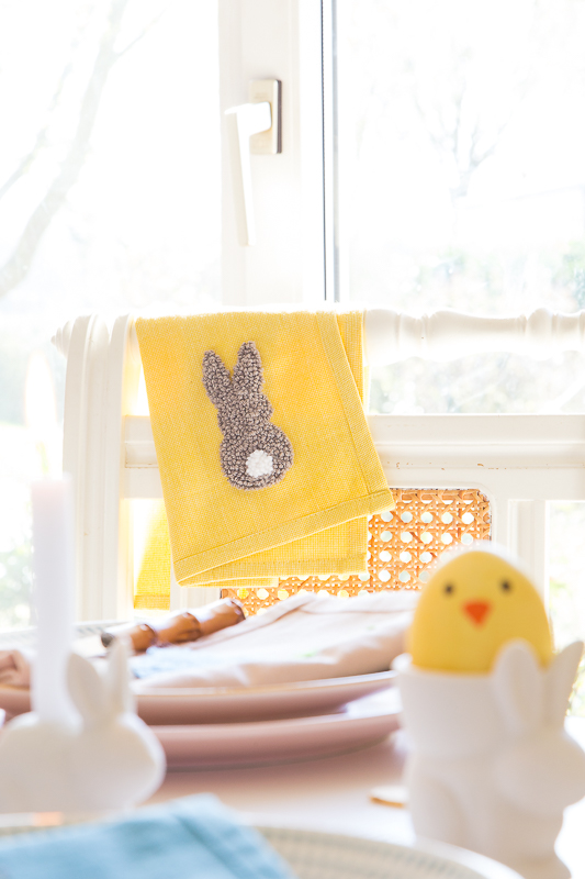 Punch Needle für Anfänger - Servietten für den Ostertisch