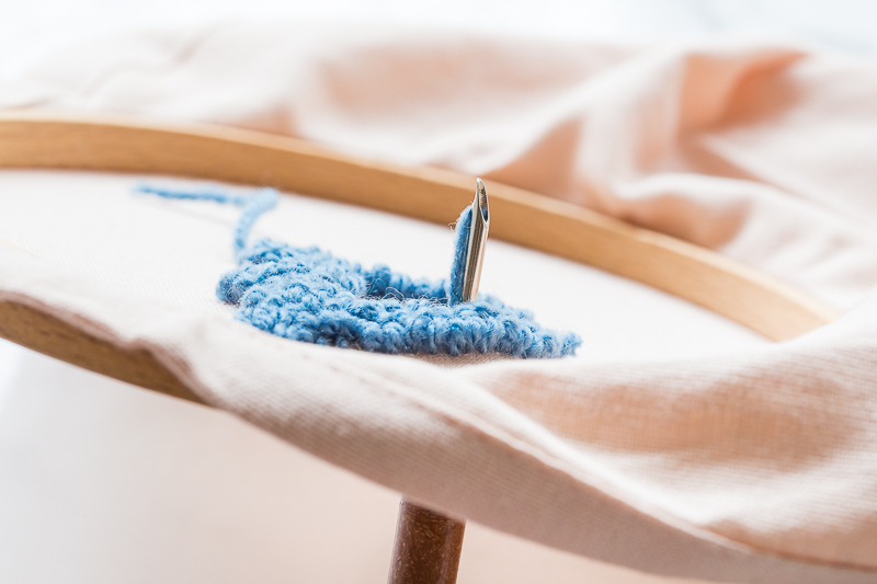 Punch Needle für Anfänger - Servietten für den Ostertisch