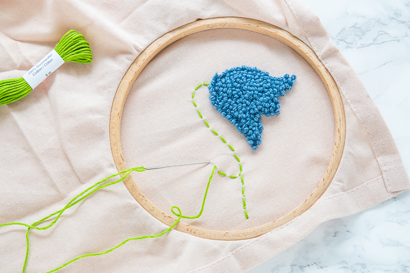 Punch Needle für Anfänger - Servietten für den Ostertisch