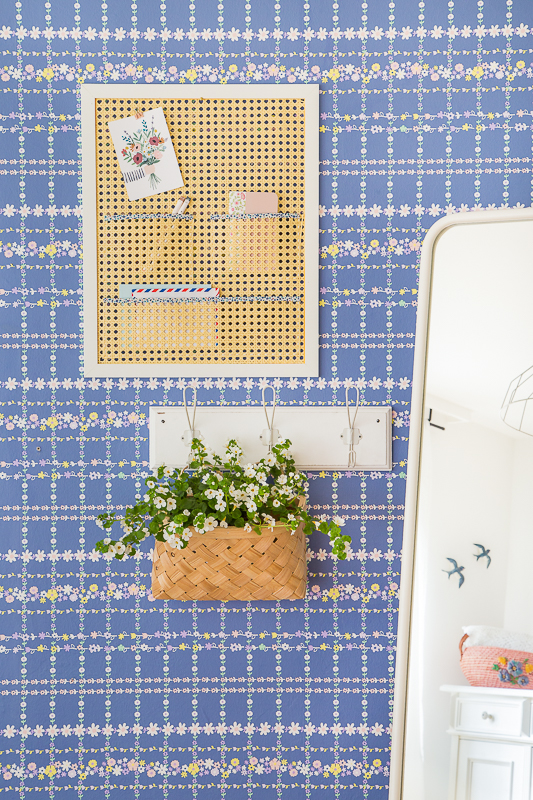 DIY Pinnwand aus Wiener Geflecht basteln