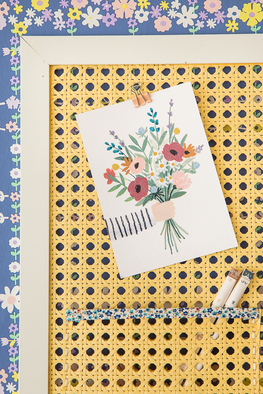 DIY Pinnwand aus Wiener Geflecht basteln