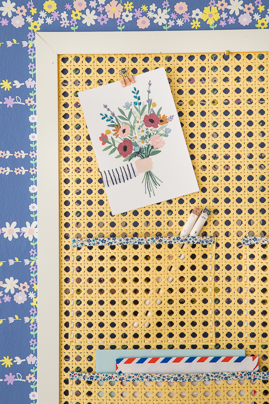 DIY Pinnwand aus Wiener Geflecht basteln