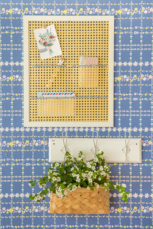 DIY Pinnwand aus Wiener Geflecht basteln