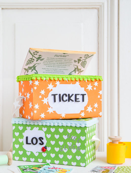 DIY - Upcycling für Kinder aus Teeschachteln