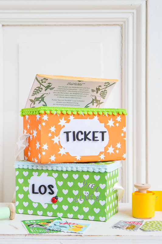 DIY - Upcycling für Kinder aus Teeschachteln