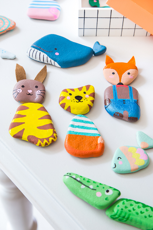 Steine bemalen - süße Spielidee für Kinder