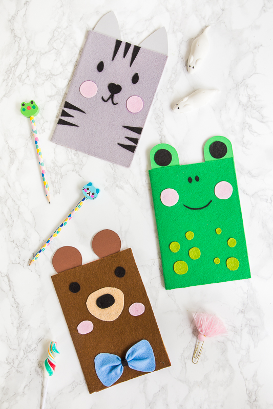 DIY Idee zum Schulstart - Schulhefte tierisch aufpimpen