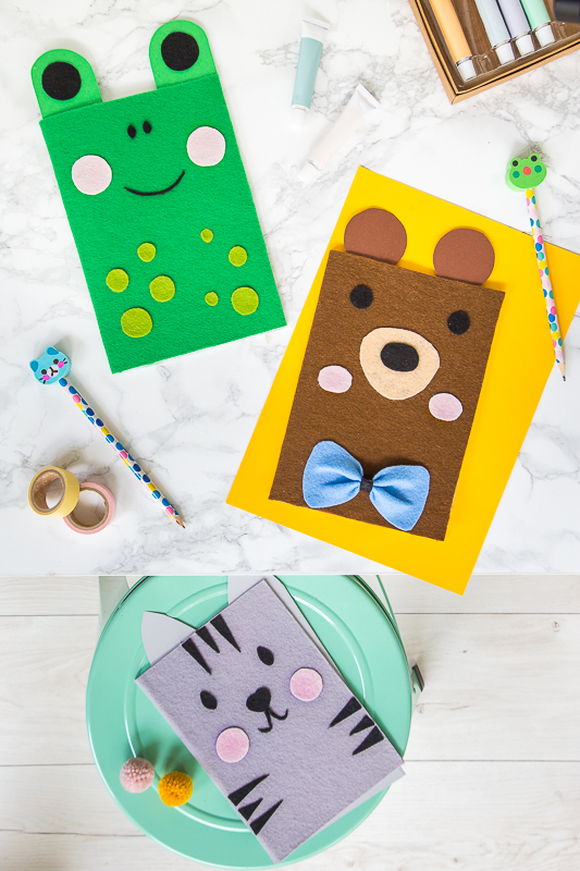 DIY Idee zum Schulstart - Schulhefte tierisch aufpimpen